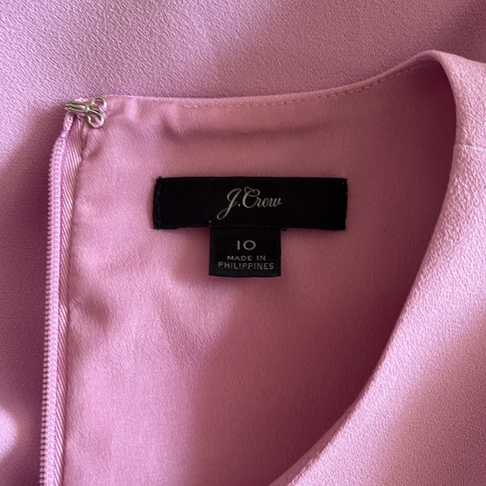 J. Crew long sleeve crepe 365 dress in soft mauve pink size 10. - Picture 7 of 12